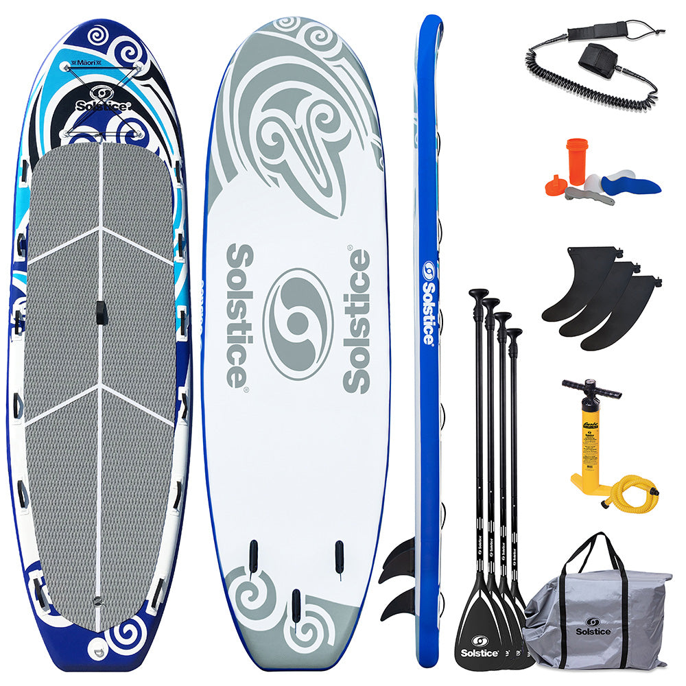 Solstice Watersports 16 Maori Giant Inflatable Stand-Up Paddleboard w/Leash  4 Paddles [35180]