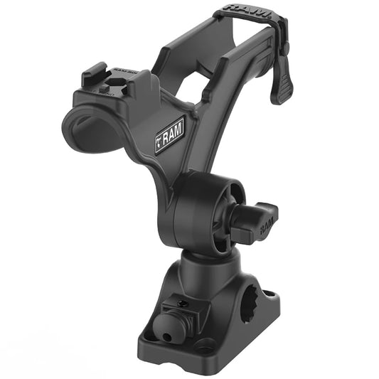 RAM Mount RAM ROD JR Fishing Rod Holder w/Bulkhead/Flat Surface Base [RAP-434-BMP]