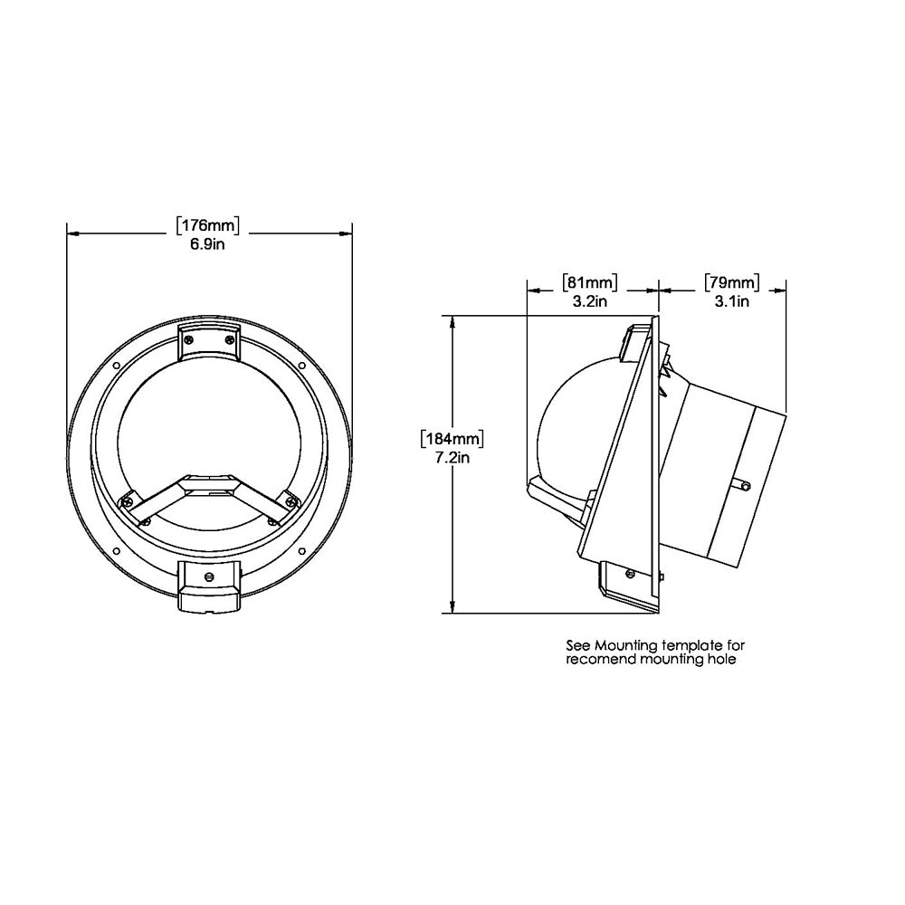 Ritchie BN-202 Navigator Compass - Bulkhead Mount - Black [BN-202] - Sea & Tech Outfitters Florida, LLC