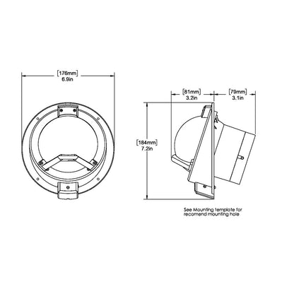 Ritchie BN-202 Navigator Compass - Bulkhead Mount - Black [BN-202] - Sea & Tech Outfitters Florida, LLC