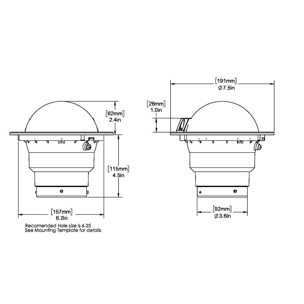 Ritchie SS-5000 SuperSport Compass - Flush Mount - Black [SS-5000] - Sea & Tech Outfitters Florida, LLC