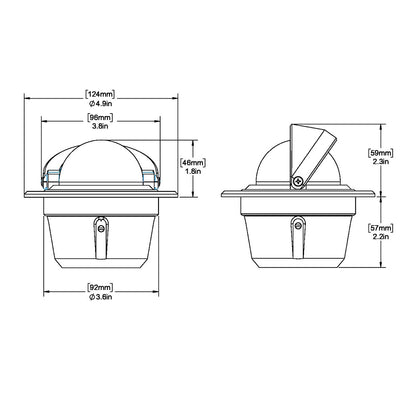 Ritchie F-50W Explorer Compass - Flush Mount - White [F-50W] - Sea & Tech Outfitters Florida, LLC