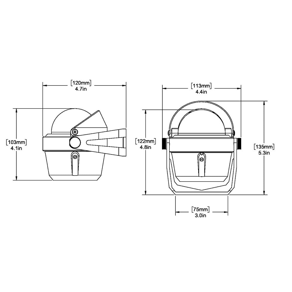 Ritchie B-51 Explorer Compass - Bracket Mount - Black [B-51] - Sea & Tech Outfitters Florida, LLC