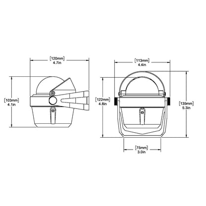 Ritchie B-51 Explorer Compass - Bracket Mount - Black [B-51] - Sea & Tech Outfitters Florida, LLC