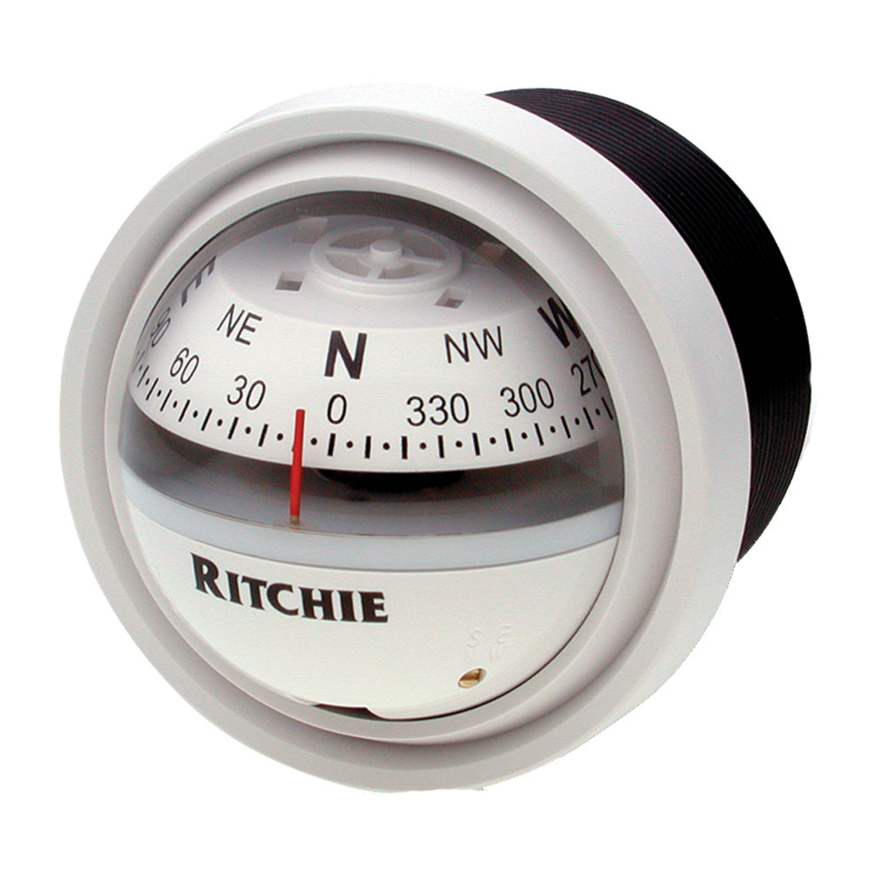 Ritchie V-57W.2 Explorer Compass - Dash Mount - White [V-57W.2] - Sea & Tech Outfitters Florida, LLC