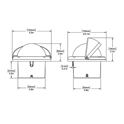 Ritchie HF-742 Helmsman Compass - Flush Mount - Black [HF-742] - Sea & Tech Outfitters Florida, LLC