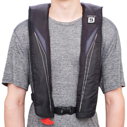 Bluestorm Cirrus 26 Auto/Manual Type V Inflatable PFD - Apex Black [SL6F-21-BLK]