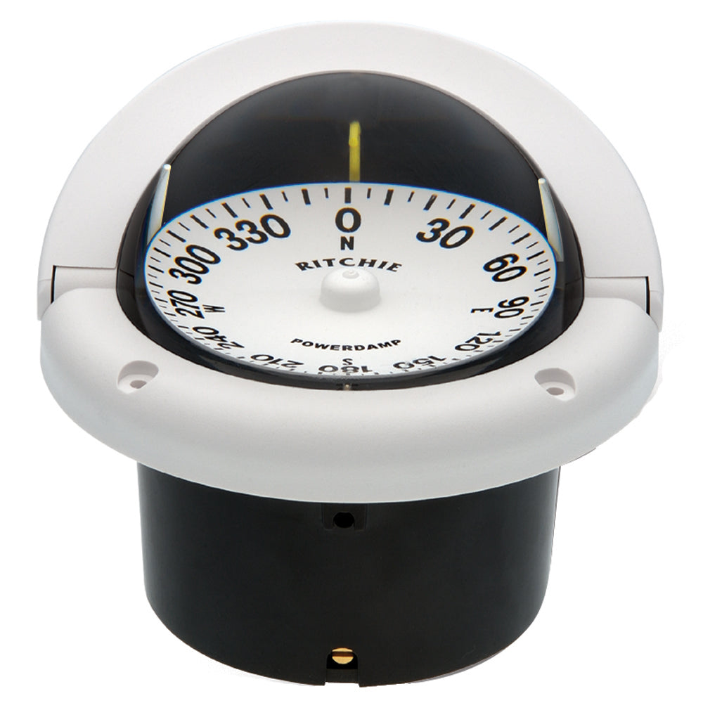 Ritchie HF-742W Helmsman Compass - Flush Mount - White [HF-742W] - Sea & Tech Outfitters Florida, LLC