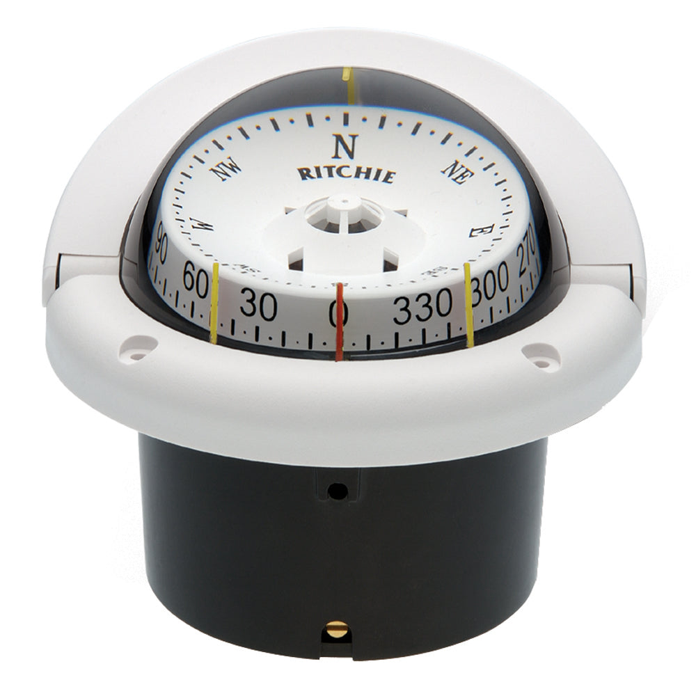 Ritchie HF-743W Helmsman Compass - Flush Mount - White [HF-743W] - Sea & Tech Outfitters Florida, LLC