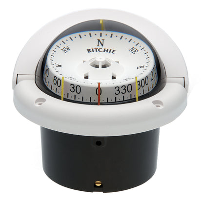 Ritchie HF-743W Helmsman Compass - Flush Mount - White [HF-743W] - Sea & Tech Outfitters Florida, LLC