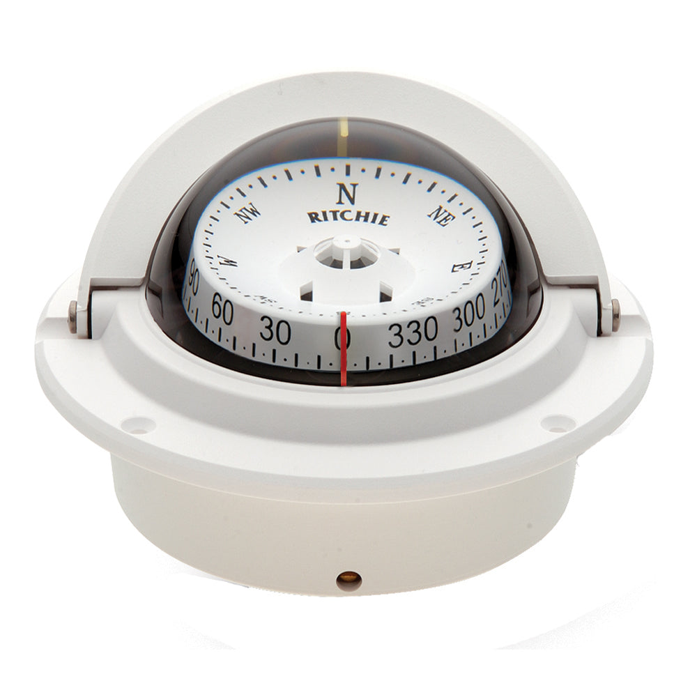 Ritchie F-83W Voyager Compass - Flush Mount - White [F-83W] - Sea & Tech Outfitters Florida, LLC