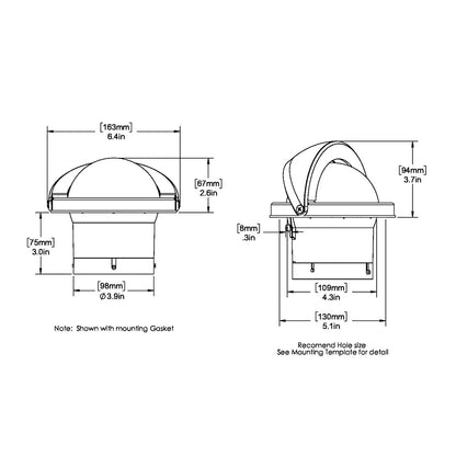 Ritchie SS-2000W SuperSport Compass - Flush Mount - White [SS-2000W] - Sea & Tech Outfitters Florida, LLC