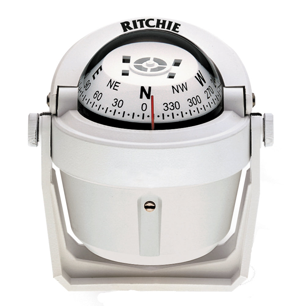 Ritchie B-51W Explorer Compass - Bracket Mount - White [B-51W] - Sea & Tech Outfitters Florida, LLC