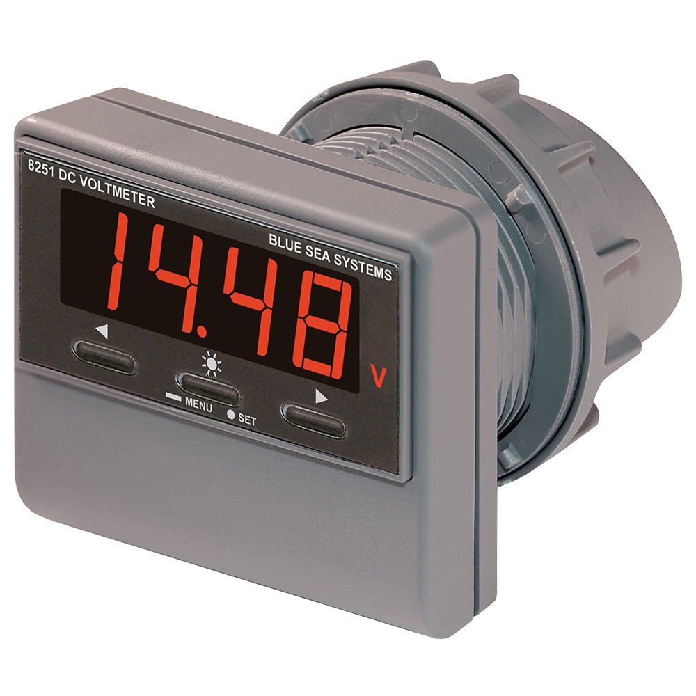 Blue Sea 8251 DC Digital Voltmeter w/Alarm [8251] - Sea & Tech Outfitters Florida, LLC