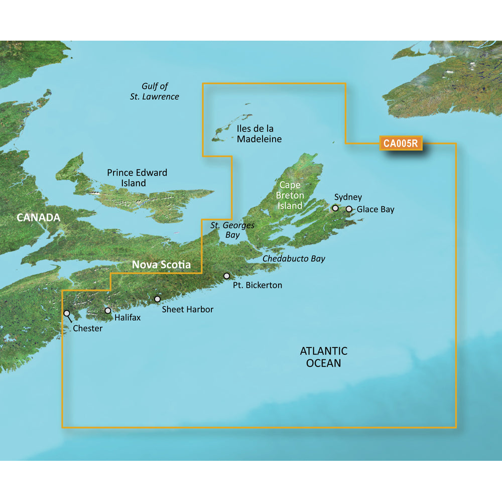 Garmin BlueChart g3 Vision HD - VCA005R - Halifax - Cape Breton - microSD/SD [010-C0691-00] - Sea & Tech Outfitters Florida, LLC