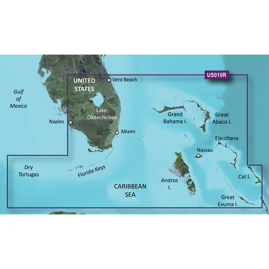 Garmin BlueChart g3 Vision HD - VUS010R - Southeast Florida - microSD/SD [010-C0711-00] - Sea & Tech Outfitters Florida, LLC