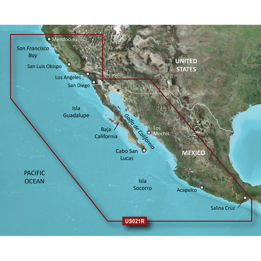 Garmin BlueChart g3 Vision HD - VUS021R - California-Mexico - microSD/SD [010-C0722-00] - Sea & Tech Outfitters Florida, LLC