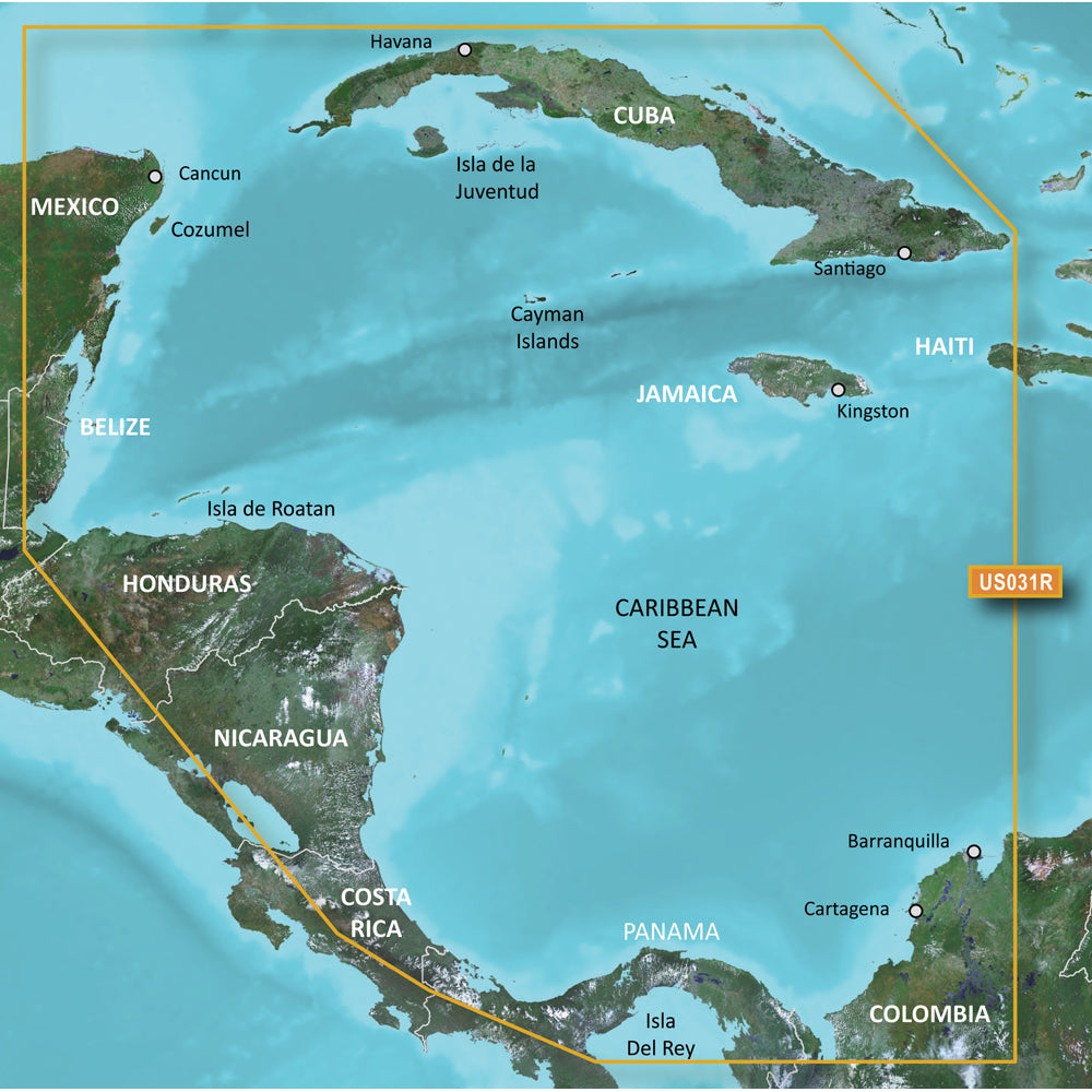 Garmin BlueChart g3 Vision HD - VUS031R - Southwest Caribbean - microSD/SD [010-C0732-00] - Sea & Tech Outfitters Florida, LLC