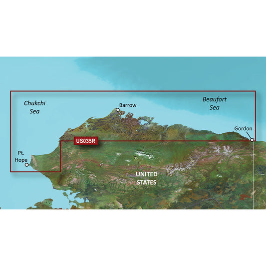 Garmin BlueChart g3 Vision HD - VUS035R - North Slope Alaska - microSD/SD [010-C0736-00] - Sea & Tech Outfitters Florida, LLC