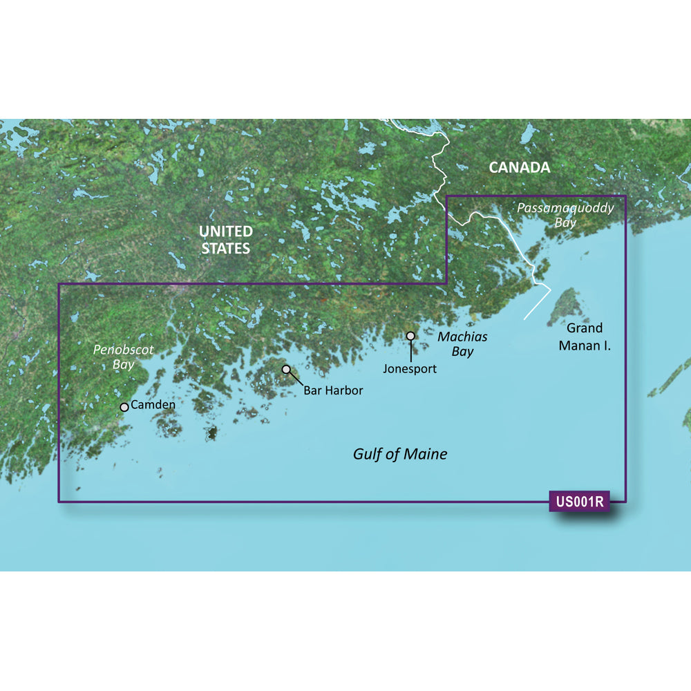 Garmin BlueChart g3 Vision HD - VUS001R - North Maine - microSD/SD [010-C0702-00] - Sea & Tech Outfitters Florida, LLC