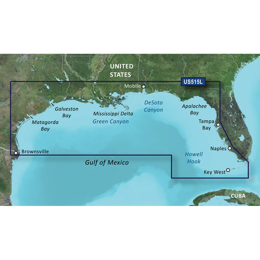 Garmin BlueChart g3 Vision HD - VUS515L - Brownsville - Key Largo - microSD/SD [010-C0744-00] - Sea & Tech Outfitters Florida, LLC