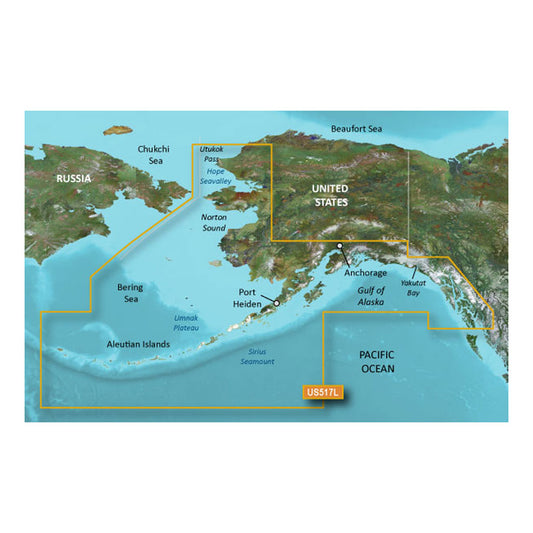 Garmin BlueChart g3 Vision HD - VUS517L - Alaska South - microSD/SD [010-C0887-00] - Sea & Tech Outfitters Florida, LLC