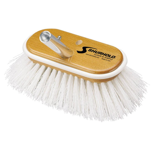 Shurhold 6" Polypropylene Stiff Bristle Deck Brush [950] - Sea & Tech Outfitters Florida, LLC