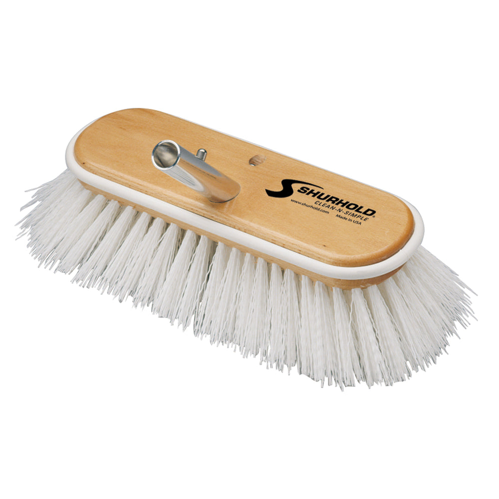 Shurhold 10" Polypropylene Stiff Bristle Deck Brush [990] - Sea & Tech Outfitters Florida, LLC