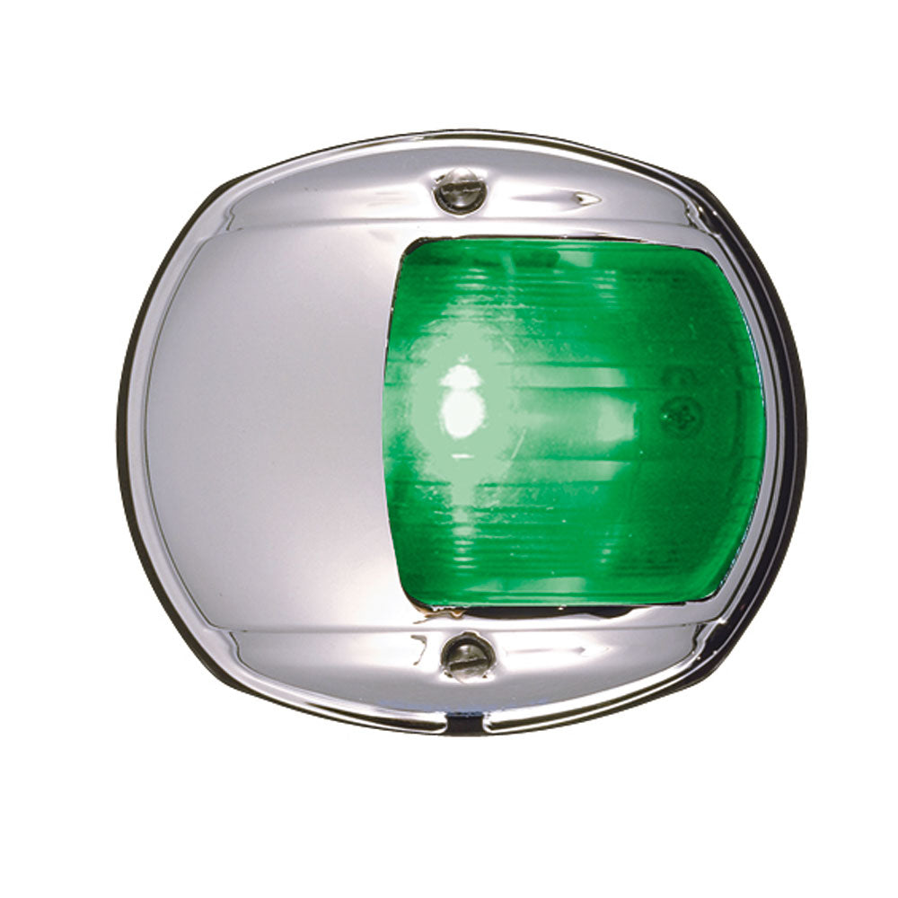 Perko LED Side Light - Green - 12V - Chrome Plated Housing [0170MSDDP3] - Sea & Tech Outfitters Florida, LLC