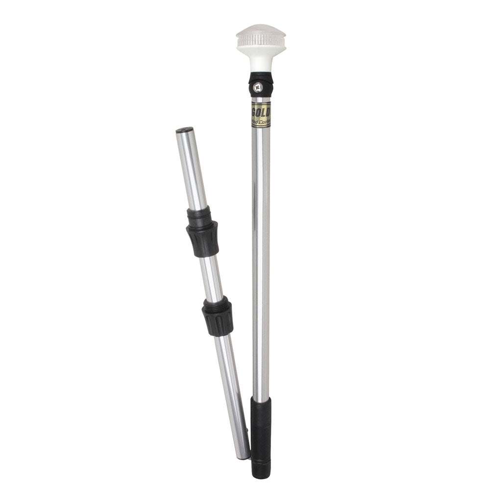 Perko Omega Series Universal LED Pole Light - 48" w/Fold In Half Pole [1348DP6CHR] - Sea & Tech Outfitters Florida, LLC