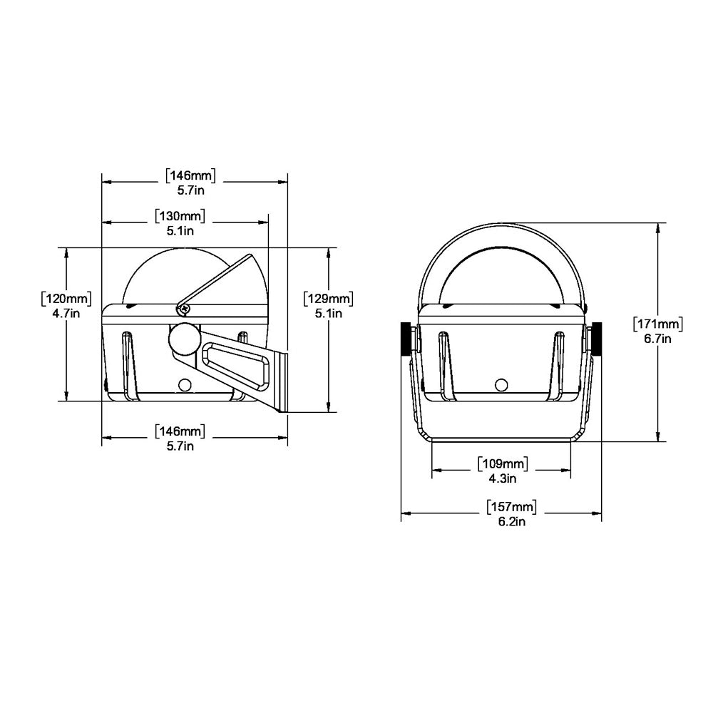 Ritchie HB-741 Helmsman Compass - Bracket Mount - Black [HB-741] - Sea & Tech Outfitters Florida, LLC