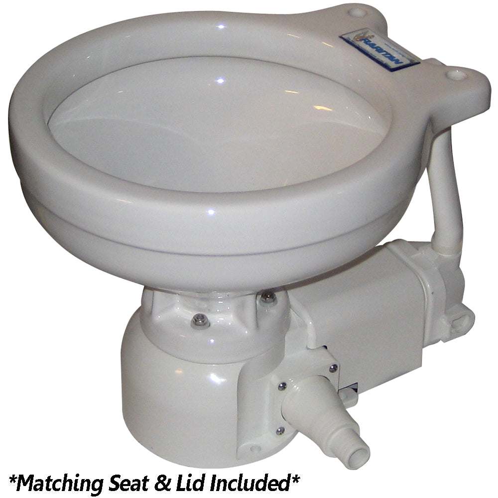 Raritan Sea Era Electric Toilet - Marine Size - Integral Pump - Straight  90 Discharge - 12v [160MI012] - Sea & Tech Outfitters Florida, LLC