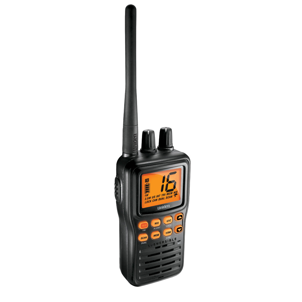 Uniden MHS75 HH VHF w/Li-Ion Battery DC Charger Only [MHS75] - Sea & Tech Outfitters Florida, LLC