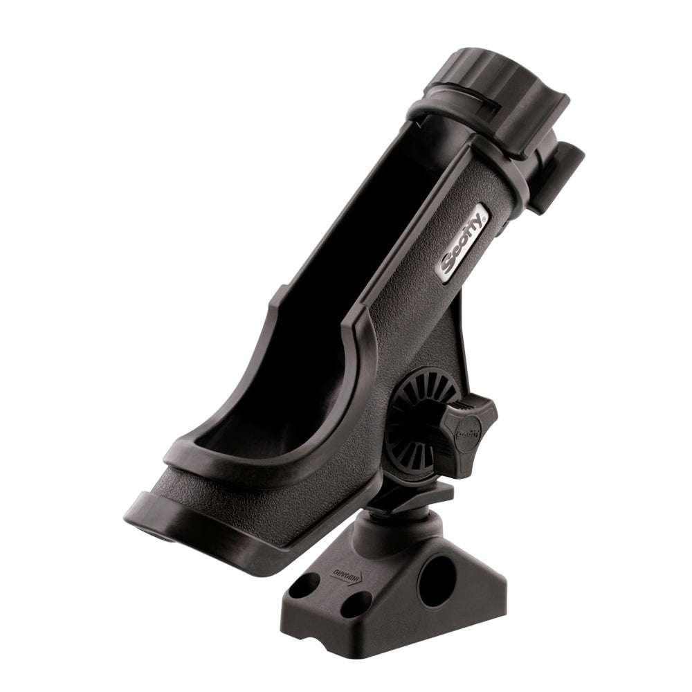 Scotty Powerlock Rod Holder Black w/241 Side/Deck Mount [230-BK] - Sea & Tech Outfitters Florida, LLC