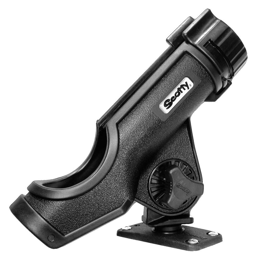 Scotty Powerlock Rod Holder Black w/244 Flush Deck Mount [231-BK] - Sea & Tech Outfitters Florida, LLC