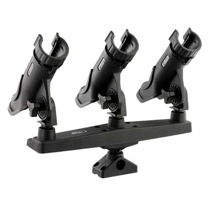 Scotty Triple Rod Holder w/3 230 Power Lock Rod Holders [256] - Sea & Tech Outfitters Florida, LLC