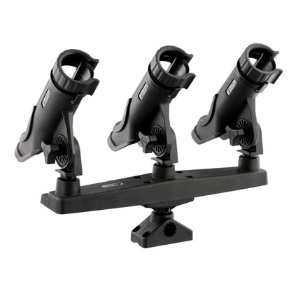 Scotty Triple Rod Holder w/3 230 Power Lock Rod Holders [256] - Sea & Tech Outfitters Florida, LLC