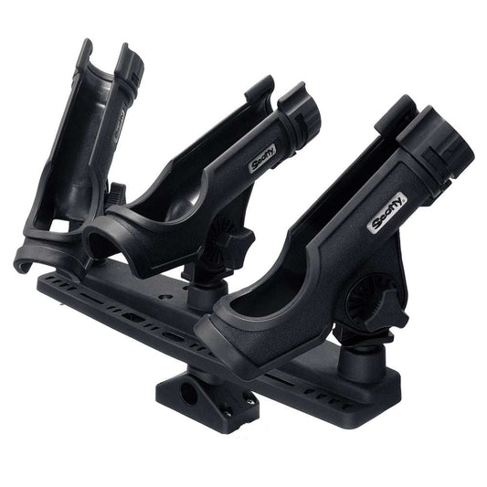 Scotty Triple Rod Holder w/3 230 Power Lock Rod Holders [256] - Sea & Tech Outfitters Florida, LLC