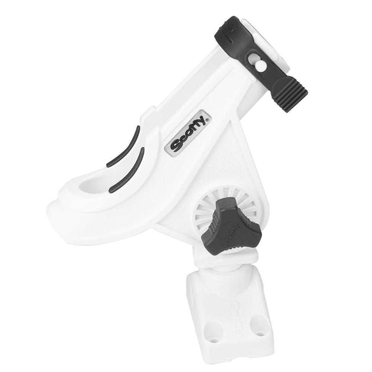 Scotty 280 Bait Caster/Spinning Rod Holder w/241 Deck/Side Mount - White [280-WH] - Sea & Tech Outfitters Florida, LLC