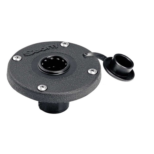 Scotty 344 Round Flush Deck Mount [344-BK] - Sea & Tech Outfitters Florida, LLC