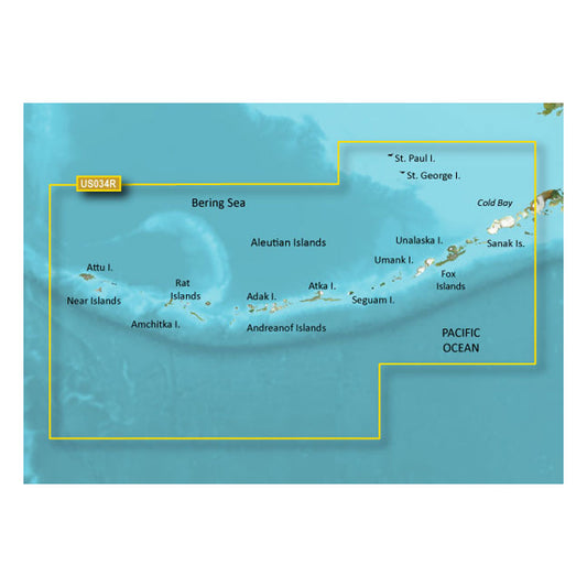 Garmin BlueChart g3 Vision HD - VUS034R - Aleutian Islands - microSD/SD [010-C0735-00] - Sea & Tech Outfitters Florida, LLC