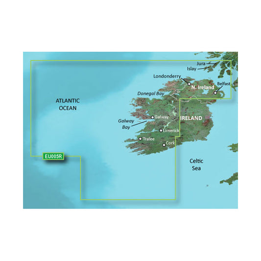 Garmin BlueChart g3 HD - HEU005R - Ireland, West Coast - microSD/SD [010-C0764-20] - Sea & Tech Outfitters Florida, LLC