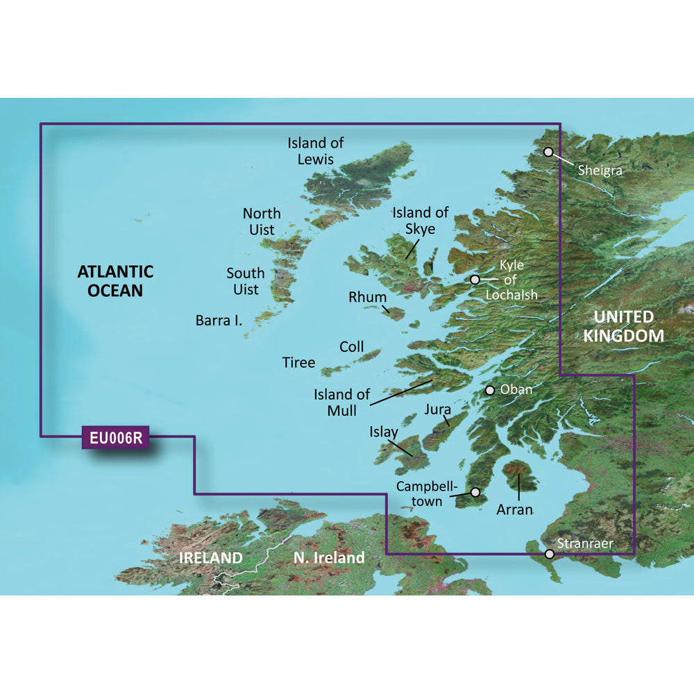 Garmin BlueChart g3 HD - HXEU006R - Scotland West Coast - microSD/SD [010-C0765-20] - Sea & Tech Outfitters Florida, LLC