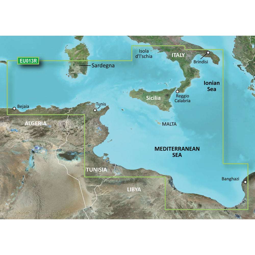 Garmin BlueChart g3 HD - HXEU013R - Italy Southwest  Tunisia - microSD/SD [010-C0771-20] - Sea & Tech Outfitters Florida, LLC