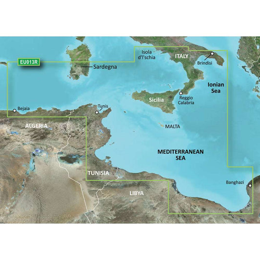 Garmin BlueChart g3 HD - HXEU013R - Italy Southwest  Tunisia - microSD/SD [010-C0771-20] - Sea & Tech Outfitters Florida, LLC