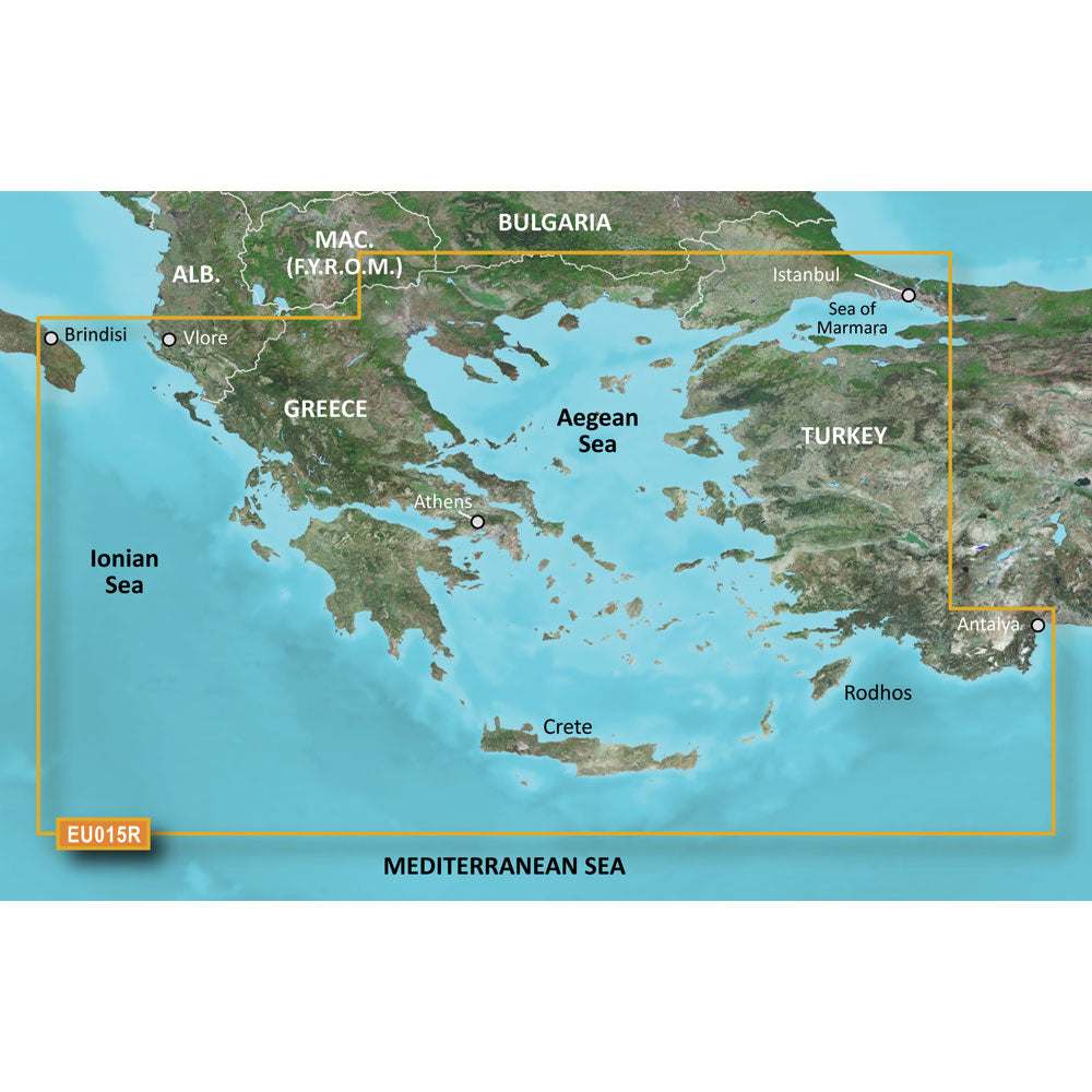 Garmin BlueChart g3 HD - HXEU015R Aegean Sea  Sea of Marmara - microSD/SD [010-C0773-20] - Sea & Tech Outfitters Florida, LLC