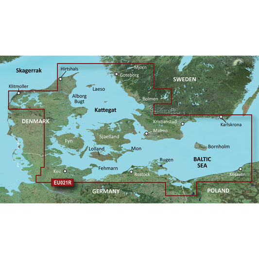 Garmin BlueChart g3 HD - HXEU021R - Denmark East  Sweden Southeast - microSD/SD [010-C0777-20] - Sea & Tech Outfitters Florida, LLC