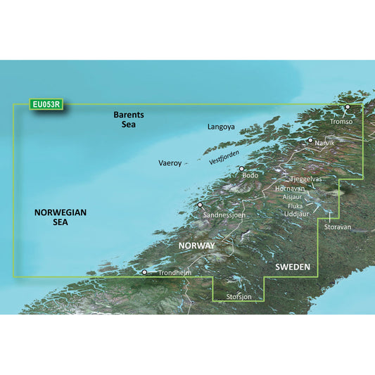 Garmin BlueChart g3 HD - HXEU053R - Trondheim - Tromso - microSD/SD [010-C0789-20] - Sea & Tech Outfitters Florida, LLC