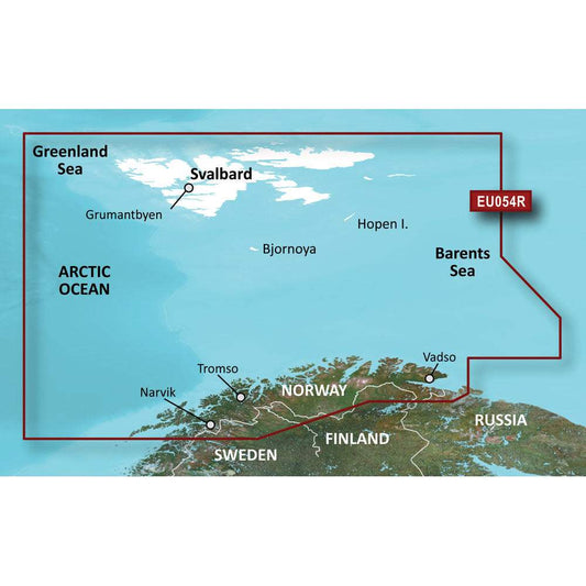 Garmin BlueChart g3 HD - HXEU054R - Vestfjd - Svalbard - Varanger - microSD/SD [010-C0790-20] - Sea & Tech Outfitters Florida, LLC