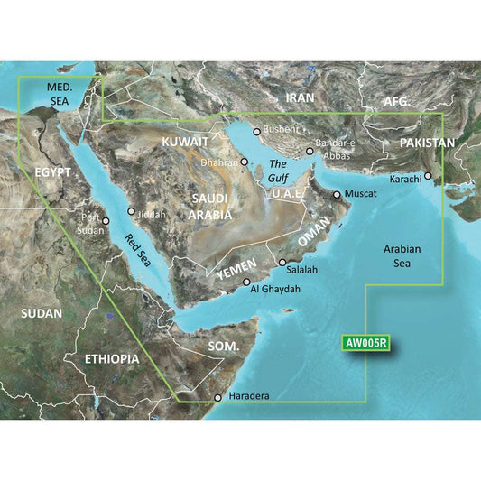 Garmin BlueChart g3 HD - HAW005R - The Gulf  Red Sea - microSD/SD [010-C0924-20] - Sea & Tech Outfitters Florida, LLC